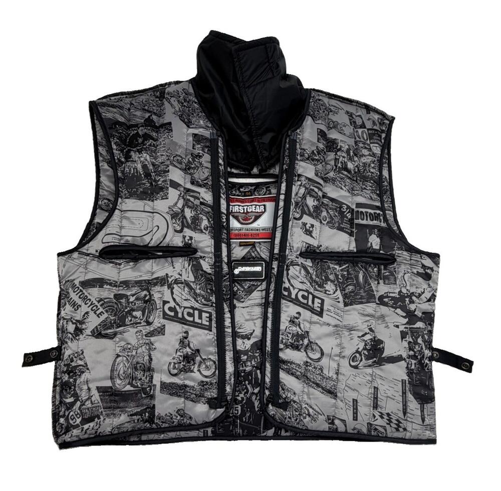 Vintage Y2K Firstgear Hein Gericke Thermoliner Vest Size 44 Motorcycle Biker